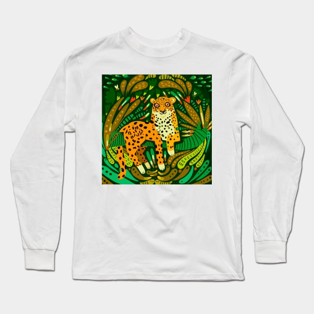 Jaguar Long Sleeve T-Shirt by Mjdaluz